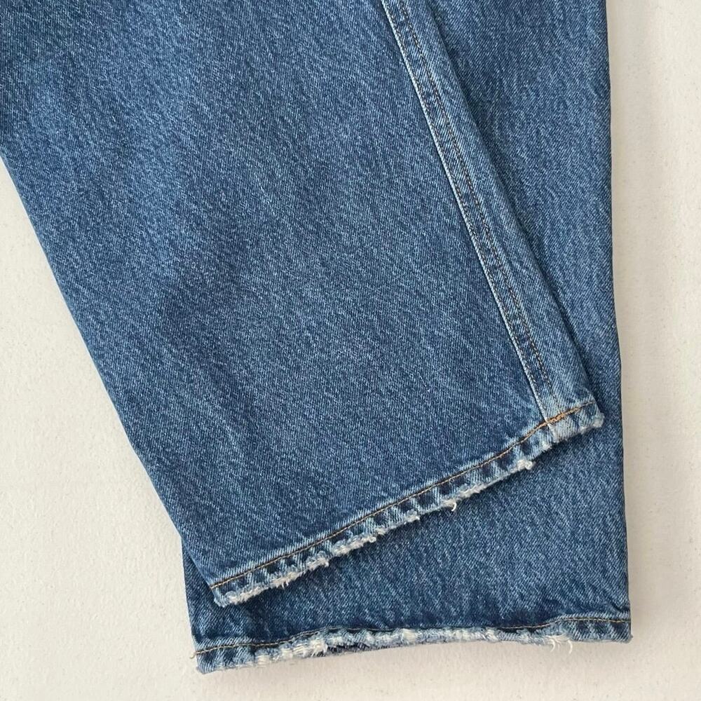 Agolde 90's Jean Size 32 Organic Cotton Straight Leg Button Fly Denim A069H-1141 - Picture 9 of 10